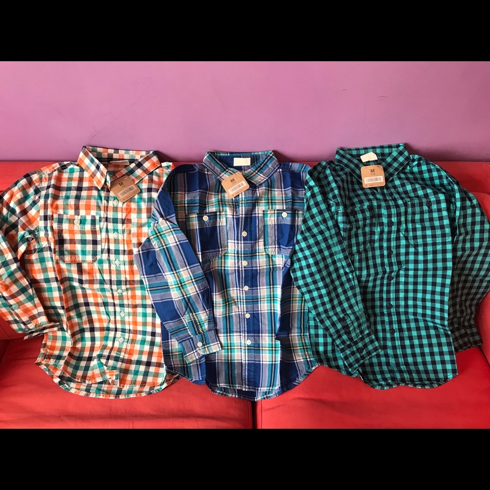 Crazy 8 Boy Shirts Bundle Size M
